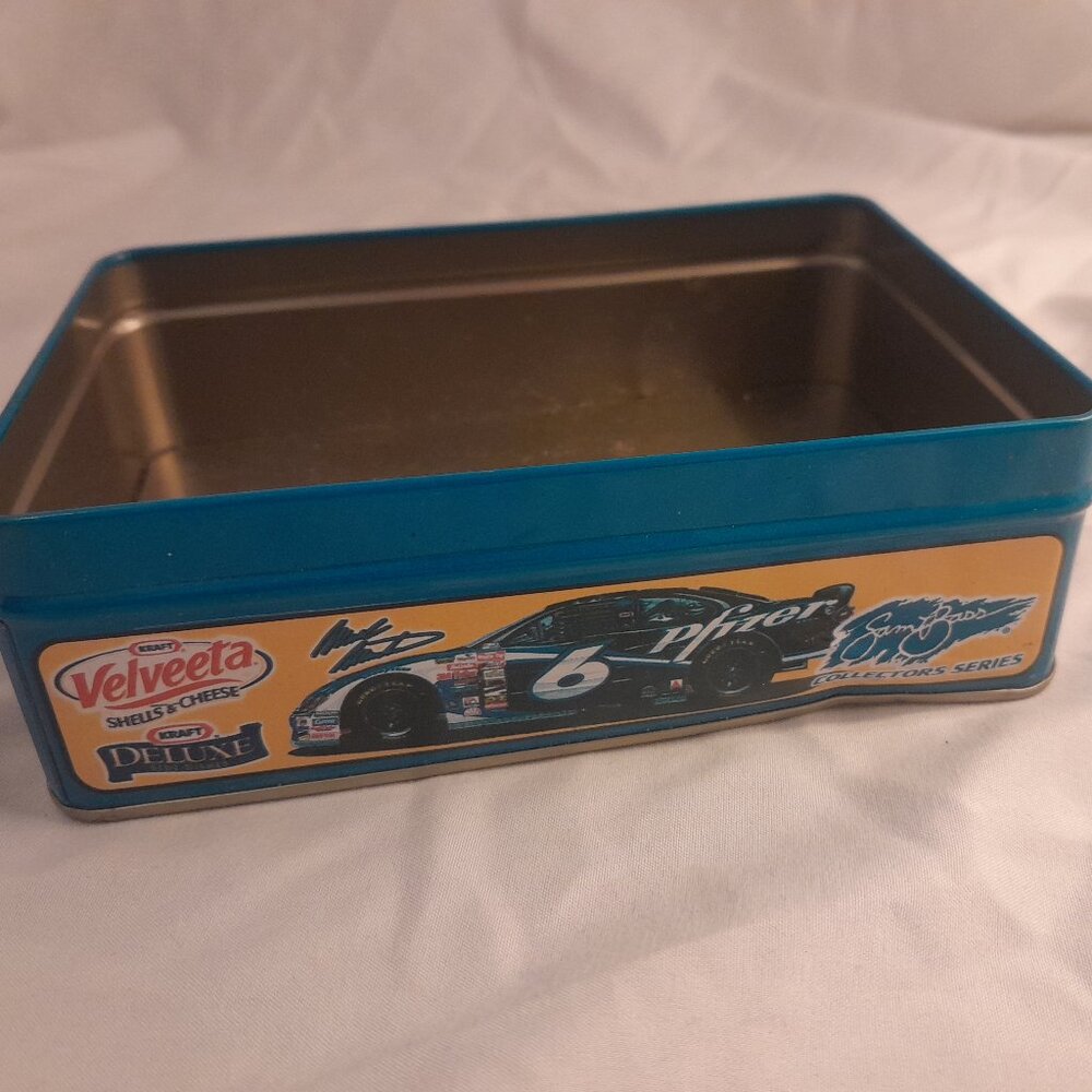 VTG Y2K 2001 2002 Mark Martin #6 NASCAR Kraft Velveeta Replacement Tin. NO LID.